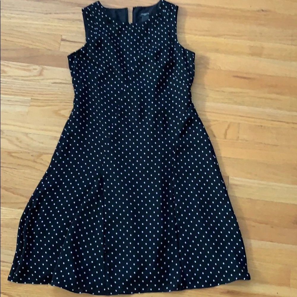 Ann Taylor petite polka dot dress